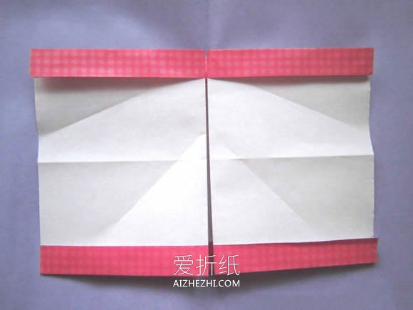 怎么折纸爱心相片框的折法详细步骤图解教程- www.aizhezhi.com