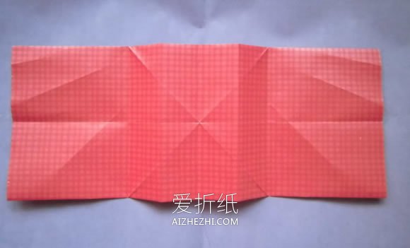 怎么折纸爱心相片框的折法详细步骤图解教程- www.aizhezhi.com