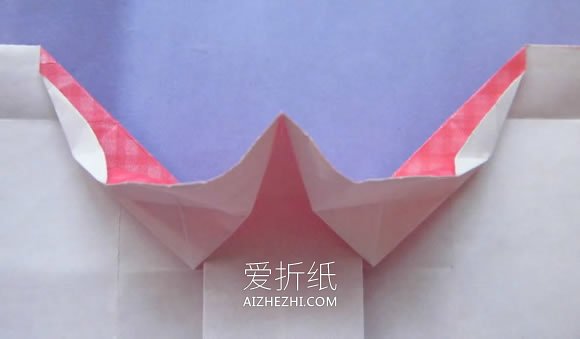 怎么折纸爱心相片框的折法详细步骤图解教程- www.aizhezhi.com