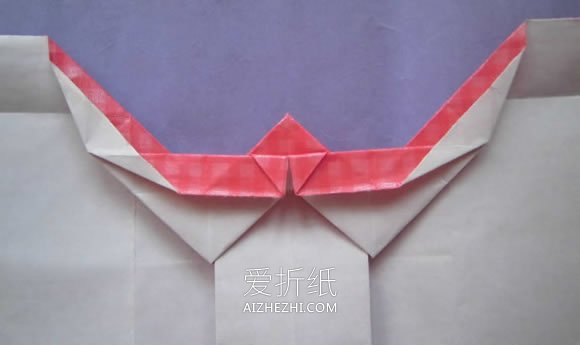 怎么折纸爱心相片框的折法详细步骤图解教程- www.aizhezhi.com