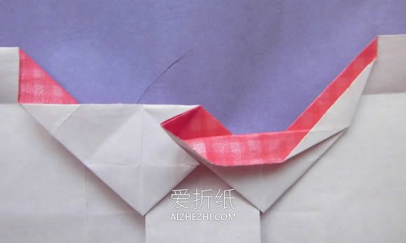 怎么折纸爱心相片框的折法详细步骤图解教程- www.aizhezhi.com