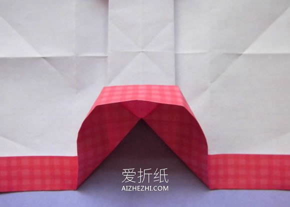 怎么折纸爱心相片框的折法详细步骤图解教程- www.aizhezhi.com