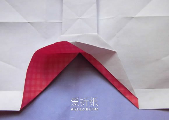 怎么折纸爱心相片框的折法详细步骤图解教程- www.aizhezhi.com