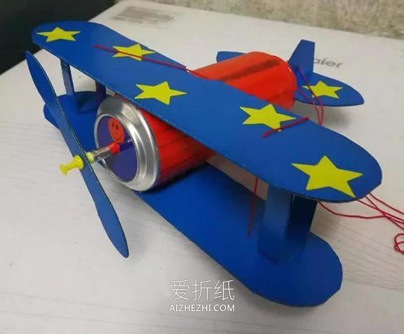 怎么废物利用做双翼飞机模型的制作方法- www.aizhezhi.com