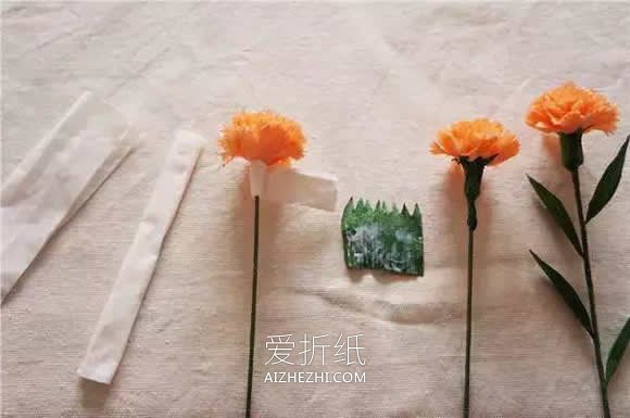 怎么做母亲节礼物康乃馨花礼物的制作方法- www.aizhezhi.com