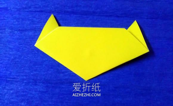 幼儿园怎么折纸小猫咪的折法简单又可爱- www.aizhezhi.com