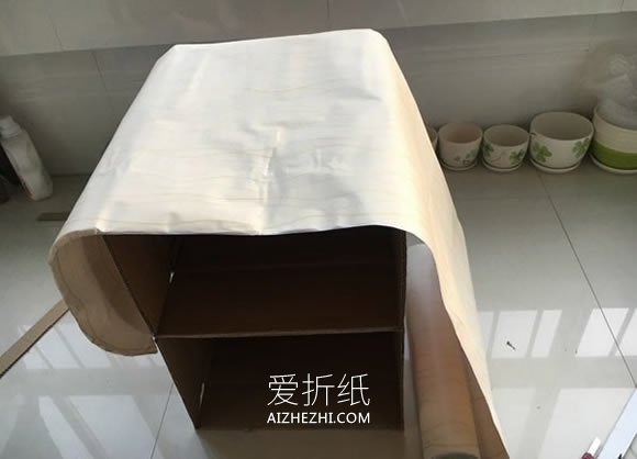 怎么做双层纸箱鞋架的手工制作方法教程- www.aizhezhi.com