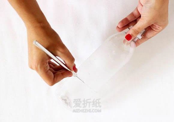 怎么用饮料瓶做牙签筒的手工制作教程- www.aizhezhi.com