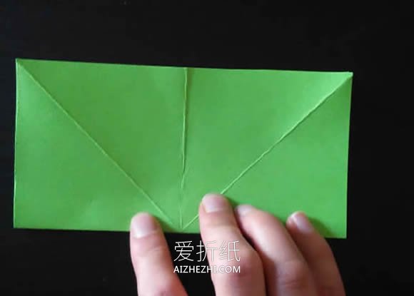 怎么简单折纸玫瑰花花萼的折法步骤图解- www.aizhezhi.com