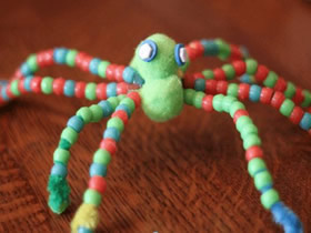 怎么用扭扭棒做彩色蜘蛛的手工制作方法