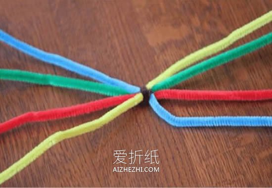 怎么用扭扭棒做彩色蜘蛛的手工制作方法- www.aizhezhi.com