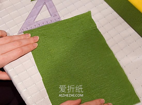 怎么做逼真皱纹纸向日葵的手工制作方法教程- www.aizhezhi.com