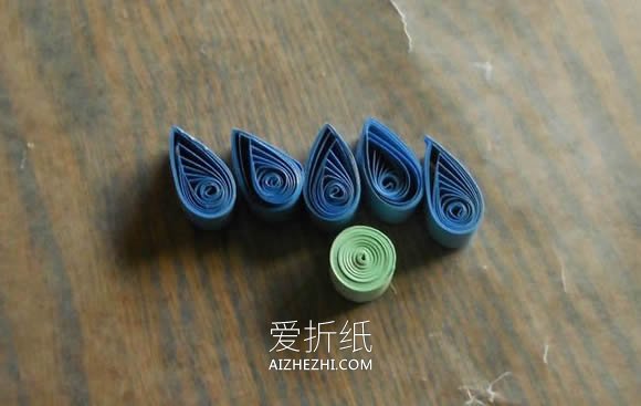 怎么做衍纸五瓣花的入门手工教程图解- www.aizhezhi.com