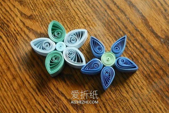 怎么做衍纸五瓣花的入门手工教程图解- www.aizhezhi.com