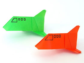 怎么折纸小航天飞机的折法简单步骤图解