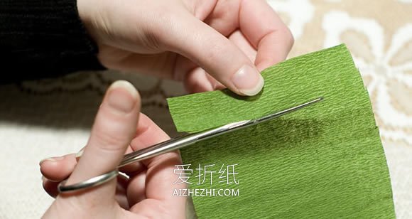 怎么做皱纹纸洋桔梗花的制作方法步骤图解- www.aizhezhi.com