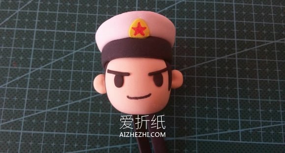 怎么做超轻粘土海军士兵人偶的制作方法图解- www.aizhezhi.com