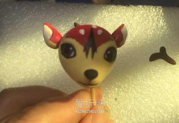 怎么做超轻粘土梅花鹿摆件的手工制作教程- www.aizhezhi.com