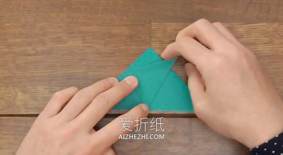 幼儿园怎么折纸会跳小青蛙的折法教程- www.aizhezhi.com