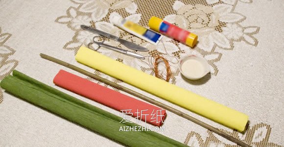 怎么做皱纹纸冠花贝母的手工制作方法- www.aizhezhi.com