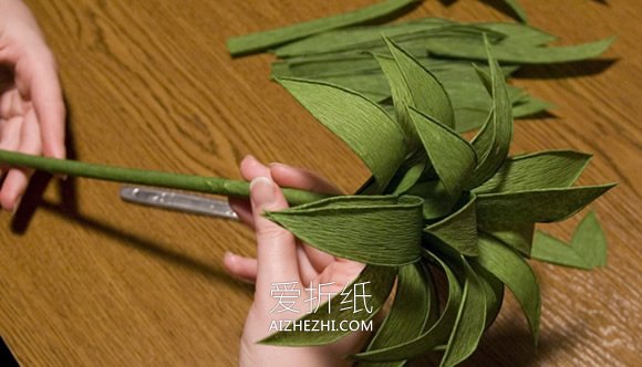 怎么做皱纹纸冠花贝母的手工制作方法- www.aizhezhi.com