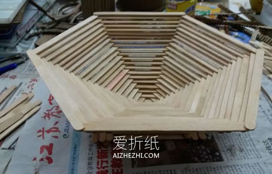 怎么做冰棍棒收纳水果盘的制作方法教程- www.aizhezhi.com