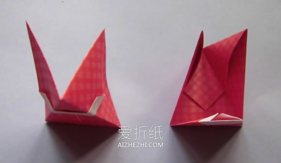 怎么折纸圣诞老人挂饰的两种折法图解步骤- www.aizhezhi.com