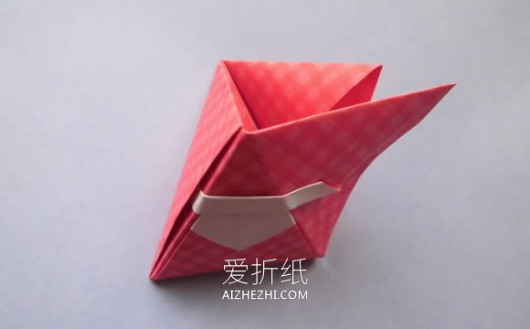 怎么折纸圣诞老人挂饰的两种折法图解步骤- www.aizhezhi.com
