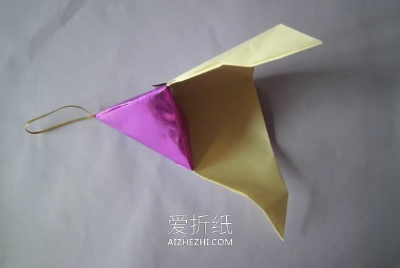 怎么折纸圣诞老人糖果盒的折法步骤图解- www.aizhezhi.com