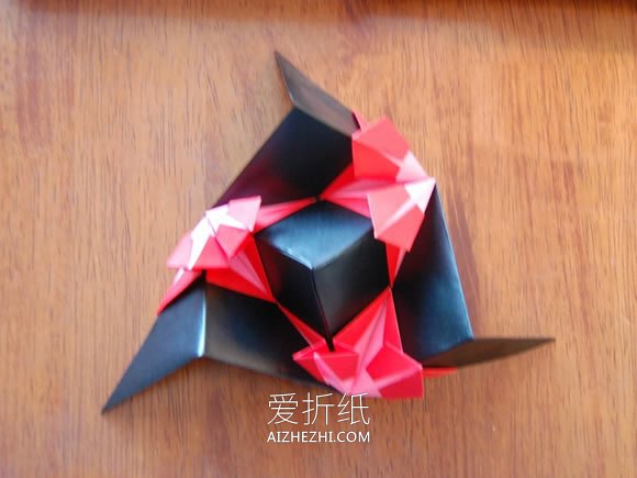 怎么手工做美丽纸花球的折纸过程图解- www.aizhezhi.com