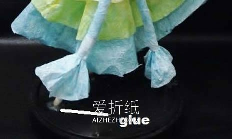 怎么做餐巾纸芭蕾舞演员人偶的手工制作方法- www.aizhezhi.com