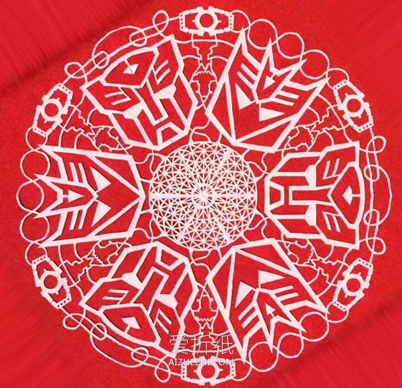 怎么剪纸精致繁复六面雪花的剪法步骤图解- www.aizhezhi.com