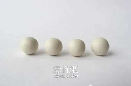 怎么做超轻粘土绵羊的手工制作图解教程- www.aizhezhi.com