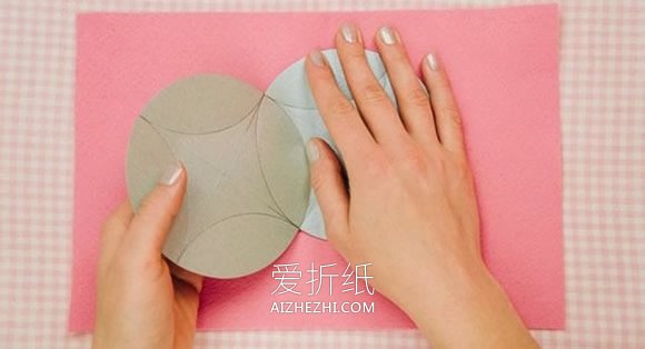 怎么用卡纸折纸四角礼品盒的折法过程图解- www.aizhezhi.com