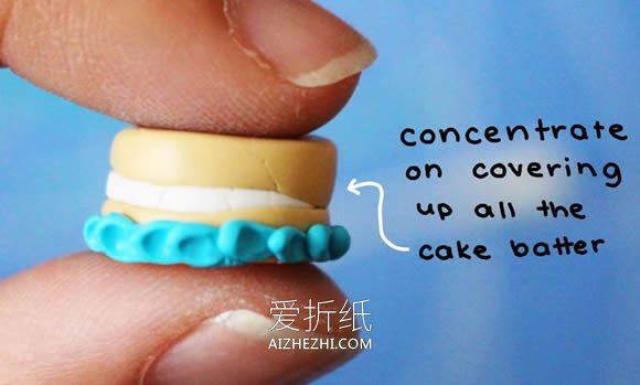 怎么做逼真超轻粘土玫瑰蛋糕的制作方法步骤- www.aizhezhi.com