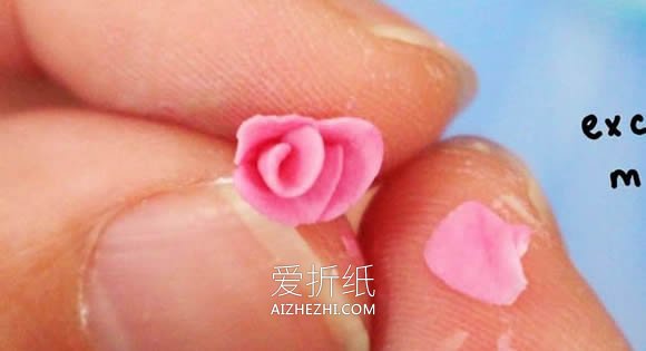 怎么做逼真超轻粘土玫瑰蛋糕的制作方法步骤- www.aizhezhi.com