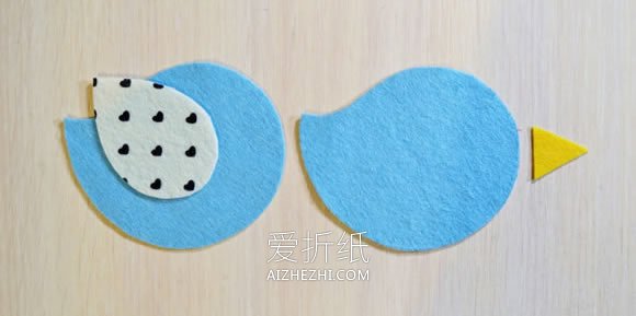 怎么做不织布小鸟冰箱贴的制作方法图解- www.aizhezhi.com