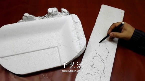 简单自制迷你池塘装饰摆件的制作方法教程- www.aizhezhi.com