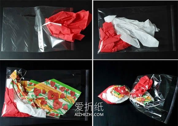 怎么用塑料袋做小鱼挂饰的手工制作方法- www.aizhezhi.com
