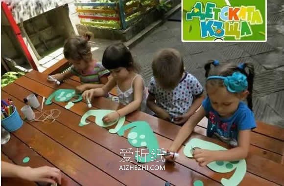 幼儿园怎么手工制作立体恐龙的方法教程- www.aizhezhi.com