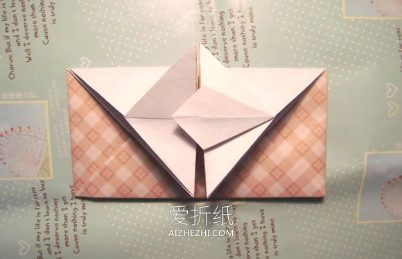 怎么折纸六瓣花信封的折法图解教程- www.aizhezhi.com