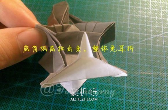 怎么折纸复杂兔八哥的折法详细图解教程- www.aizhezhi.com