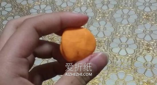 怎么做超轻粘土万圣节南瓜的手工制作图解- www.aizhezhi.com