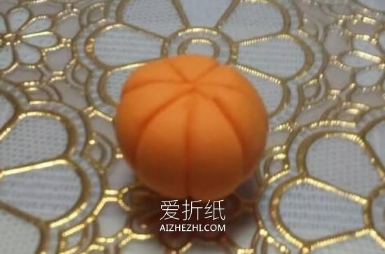 怎么做超轻粘土万圣节南瓜的手工制作图解- www.aizhezhi.com