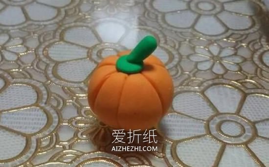 怎么做超轻粘土万圣节南瓜的手工制作图解- www.aizhezhi.com