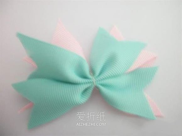 怎么做双色公主风蝴蝶结发饰的制作方法- www.aizhezhi.com