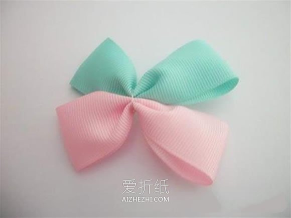 怎么做双色公主风蝴蝶结发饰的制作方法- www.aizhezhi.com