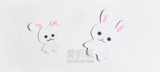 怎么做中秋节立体兔子贺卡的制作过程图解- www.aizhezhi.com