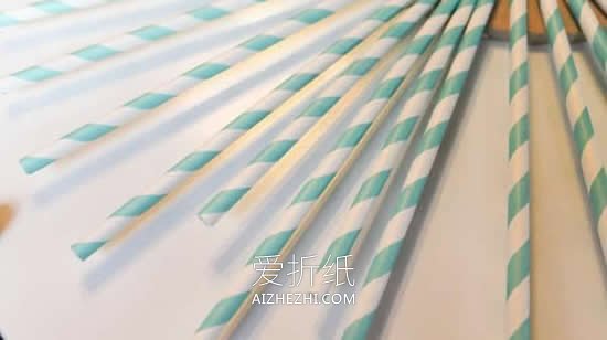 怎么做婚礼装饰吸管花环的制作方法图解- www.aizhezhi.com