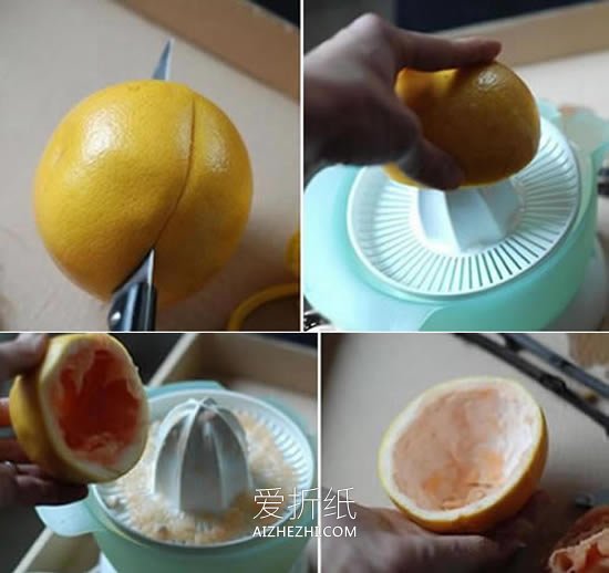 怎么用橙子皮做简易喂鸟器的手工制作方法- www.aizhezhi.com